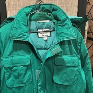 The Company Store Teal Green Puffer Jacket